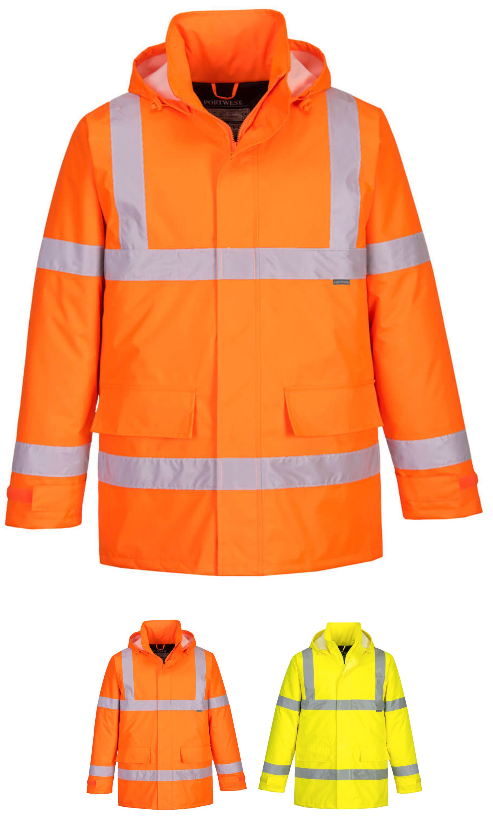 Portwest EC60 - Eco Hi-Vis Winter Jacket  Portwest EC60 - Eco Hi-Vis Winter Jacket